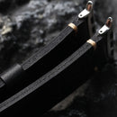 Handmade Head Layer Leather Strap For Apple Watch Thickened Black Vintage Bracelet