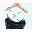 Backless Mesh Dress Women Spaghetti Strap Female Summer Dresses