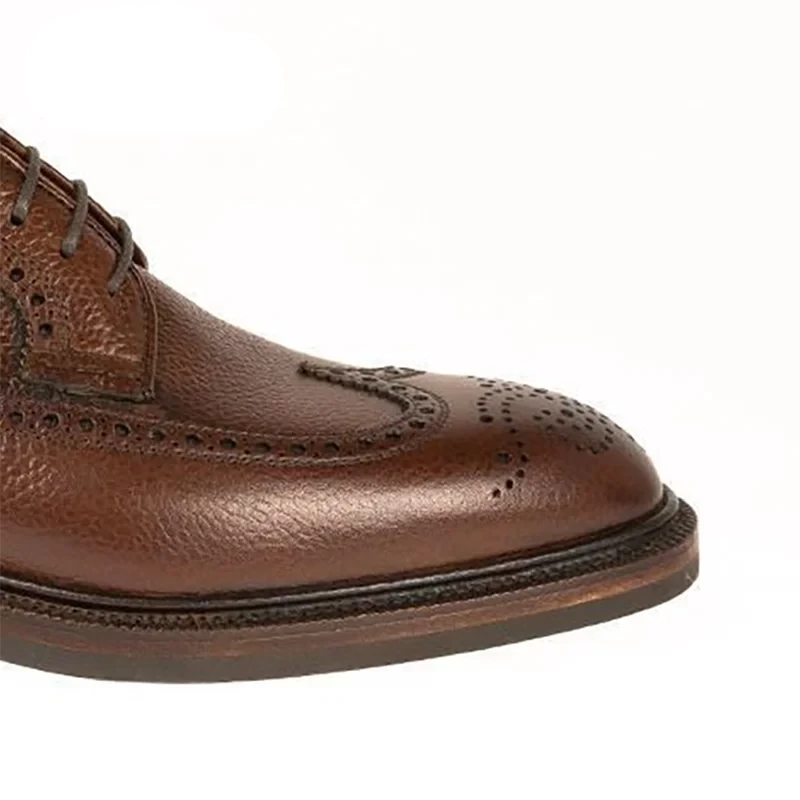 Derby Brogue Bridegroom Designer Dress Best Men Shoes Genuine Leather Original Handmade Business Shoes for Men