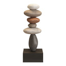 Stack of stacked stones on a white background, Obroi