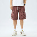 Men's Cargo Shorts Elastic Waist Casual Summer Shorts