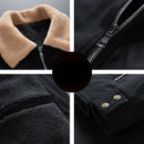 Winter Men Warm Fleece Casual Jacket Parka Coat Male Windbreaker Outdoor Overcoat Jacket