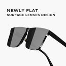 Polarized Sunglasses Square Flat Design Sun Glasses For Men UV400 Protect Black Shades