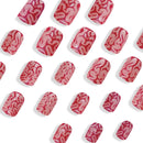 Press on Nails Colon Designs False Nails Detachable Short Square Nail Manicure Art