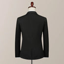 Quality casual suit stripes handsome trend three-piece set