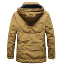 Winter Men's Thicken Jacket Mens Casual Hooded Warm Windbreaker Parkas Coats Male