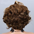P4/27 Highlight Pixie Cut Wigs Human Hair Short Curly Brown Blonde Gradient Lace Front Pre Plucked Bleached Knots Natural Look