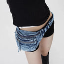 Denim Chest Bag for Women Waist Bag Denim Shoulder Bags for Girls Female Purse