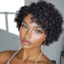 Woman with styled hair against a neutral background, Obroi