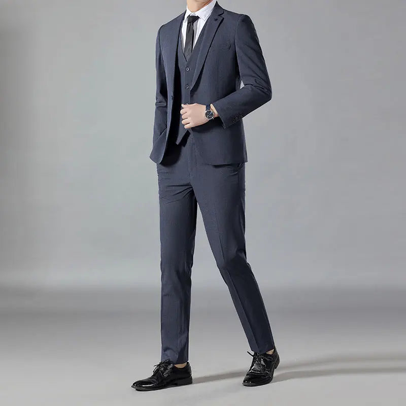 Handsome casual boutique men's suit suit slim