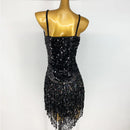 Latin Skirt Women Black Shining Skirt Adult Standard Dress