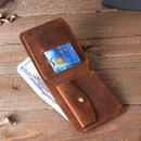 Genuine Leather Fold Men Wallet with Coin Pocket Minimalist Leather Wallet for Men