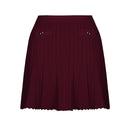 Spring And Summer Knitted Round Neck Long Sleeved Cardigan Top Camisole Vest Half Skirt