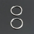 Sterling Silver Unisex Hip Hop Style Hoop Earrings Street Retro Earrings Male Jewelry