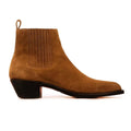 Men's Genuine Leather Ankle Boots – Stylish Chelsea Boots with Frosted Finish