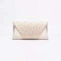 Clutch Handbag Rhinestone Bag Women Evening Wedding Banquet Shoulder Purse Pleated Satin Bag
