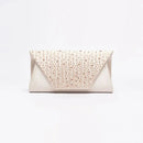 Clutch Handbag Rhinestone Bag Women Evening Wedding Banquet Shoulder Purse Pleated Satin Bag