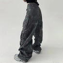 Cargo Pants Women High Waist Patchwork Pockets Camouflage Cargo Trousers Female Clothing Streetwear