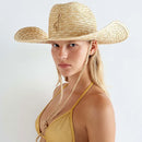 Handmade Ladies Crochet Natural Nature Straw Bucket Hat Spring Summer Beach Panama Fedoras Caps