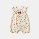 Infant Girls Romper Flower Printing Newborn Playwear Sleeveless Summer Baby Girl Clothes