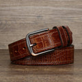Luxury Design Men Belt Genuine Leather Individuality Pin Buckle Jeans Belts For Men's