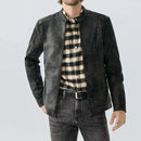 Winter Leather Jacket Designer Fur Collar Warm Fur Coat Clothing Man Black Motorcycle Jacket