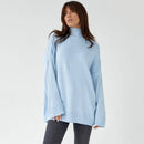 Women Sweaters Solid High Street Jumpers Female Soft Stylish Autumn Winter