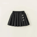 Spring Summer Children Skirts Girls Embroidery Pleated Skirt Casual Bottoms Toddler Wear For Kids Clothing