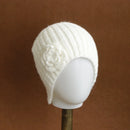 Flower Knitted Hat Wool Beanie Hat Keep Warm Ear Protection Crochet Caps Gifts for Winter Girls Women Outdoor
