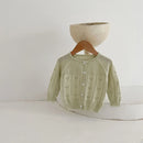 Autumn Children's Thin Knitted Sweater Cardigan Girl Breathable Soft Coats Toddler
