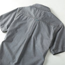 Cargo Shirts Men Summer Short Sleeve Shirt Cotton Vintage Solid Shirts Jacket Male