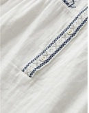 Ethnic style embroidered stand collar double-layer cotton yarn long-sleeved shirt