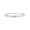 Moissanite Diamond Ring for Women Half Bind Stackable Engagement Anniversary Jewelry Gifts