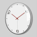 Wall clock with red hands on a gray background, Obroi