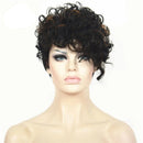 Short Curly Brown Wigs for Women Natural Looking Cosplay Hair Wigs