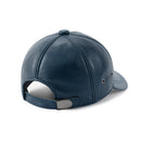 Blue leather baseball cap on a white background, Obroi
