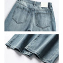 spring and summer clanfit Straight leg denim trousers Turkish Blue Classic denim baggy everything