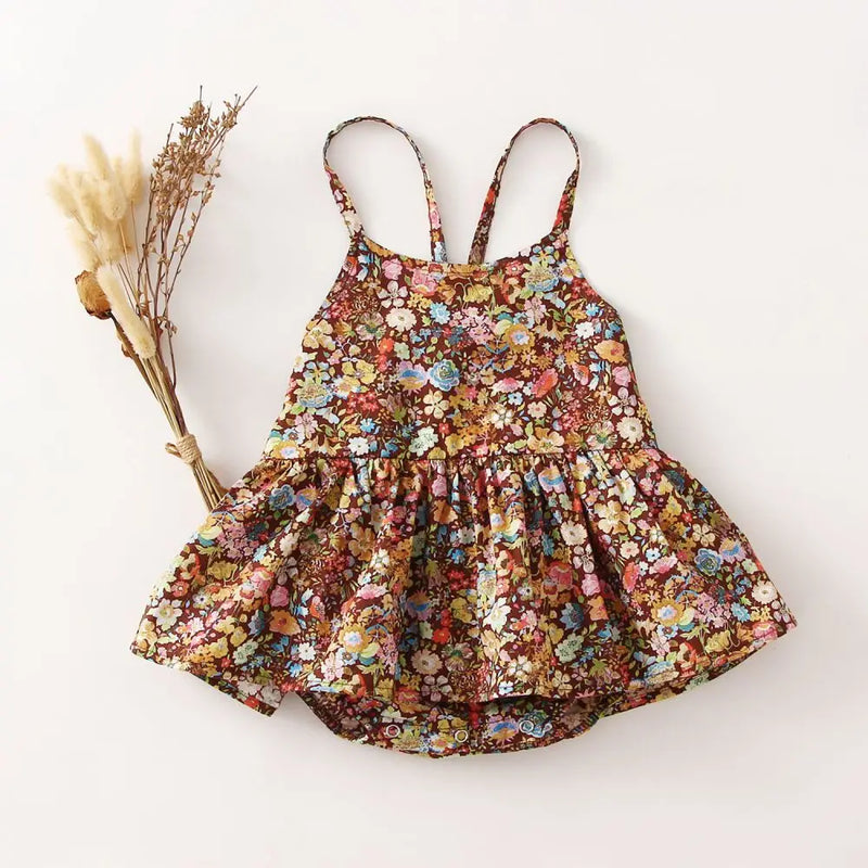 Summer Baby Girl Birthday Party Dress Lace Floral Cotton Infant Baby Girl Clothes