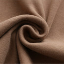 Women Spring Simple Hem Two Side Pleated O-Neck Tees Long Sleeve Tops Oversized Curve Clothes