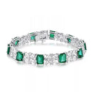 Sapphire Bracelets Charms Sterling Silver Created Sapphire Bracelet For Women Jewellery