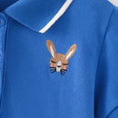 Princess Collar Dresses Summer Animals Embroidery Short Sleeve Toddler Kids Costume Dress