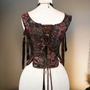 Women Luxury Corset Busiter Overbust Push Up Breast Palace Bodice Corset Vest Slim Waist Costume