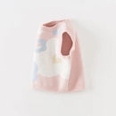 Children's Knitted Sweater Vest Autumn Winter Girl's Comfortable Casual Top Outdoor Sport