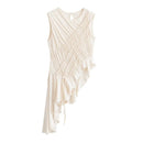 Beige sleeveless dress with ruched details on a white background, Obroi