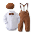 Baby Boy Gentleman Newborn Formal Wear Cotton Outfits Birthday Baby Dress Boy Clothes Set