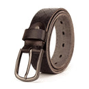 Genuine Leather Belt Men Belt Alloy Pin Buckle Strap Wide Luxury