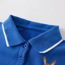 Princess Collar Dresses Summer Animals Embroidery Short Sleeve Toddler Kids Costume Dress