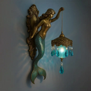 Wall Lamp Retro Base Design Night Light Statue Wall Lamp Ocean Themed Artwork