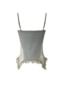 Halter Top Women High Street Slim Camisole Summer Design Lace Tees