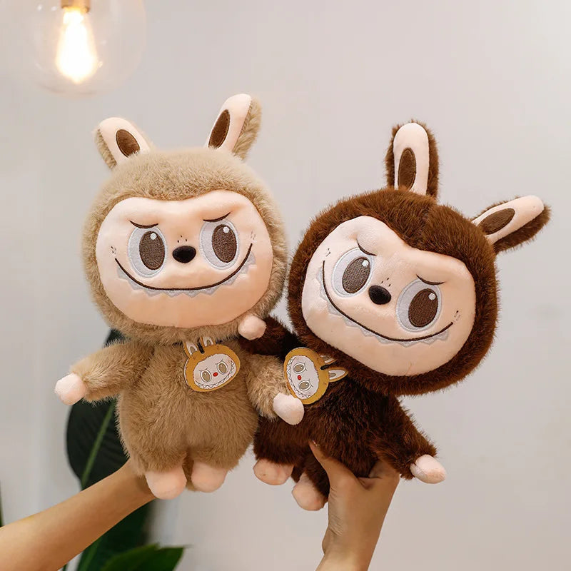 60cm Labubu Cartoon Ragdoll Plush Toys Mink Fur Cute Rabbit Ragdoll Accompany Sleep Plush